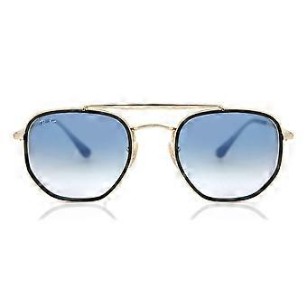 Ray-Ban RB3648M 91673F Full Rim Guld/Sort Unisex Aviator Solbriller UV2 Original