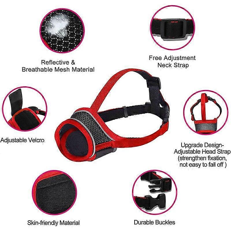 Breathable Mesh Muzzle Reflective Comfortable