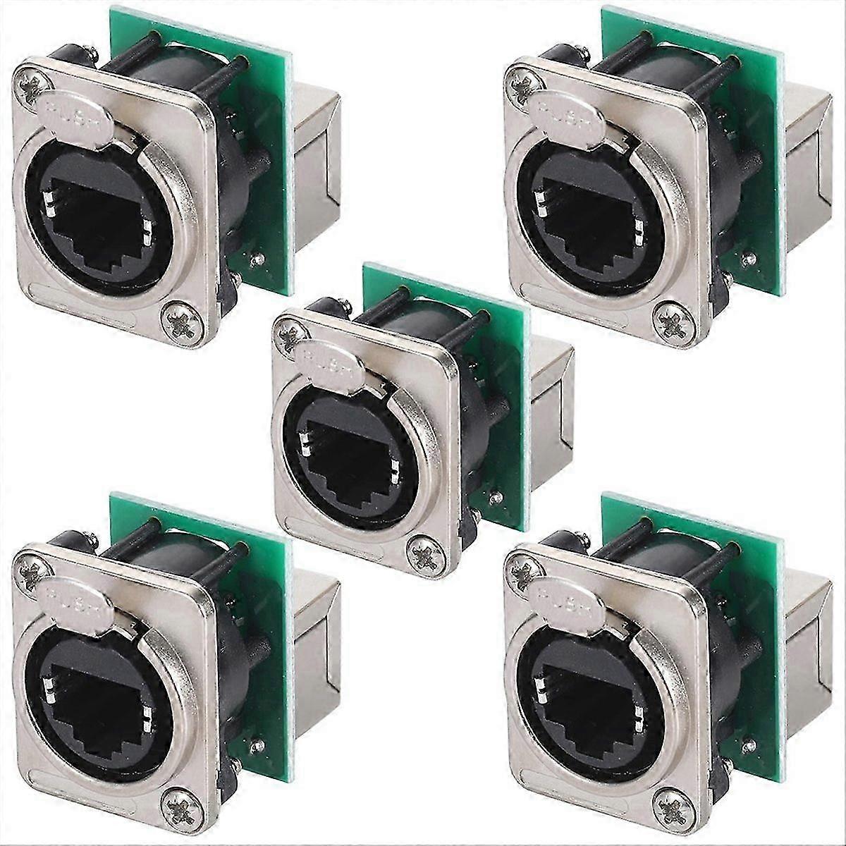Ethercon Rj45 Chassis Socket,D-N8FDP RJ45 Feed/Pass Panel Mount Jack