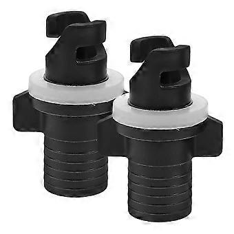 2Pcs Kayak Pump Valve Adapter, Leakproof Plastic Hose Plug for Inflatable Boat, SUP and Paddle Board Inflation