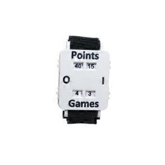 Tennis Scorekeeping Wristband Score Counter with Visible Number Window for Manual Point and Game Tracking in Practice