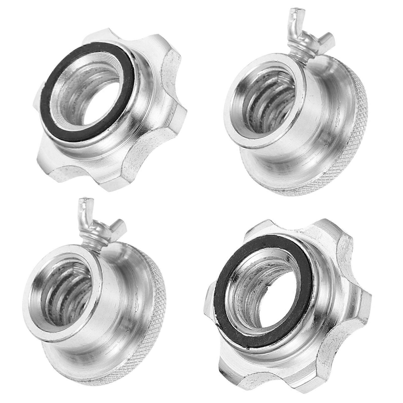 Assorted Color Barbell Nut Collar for Weight Lifting 4Pcs