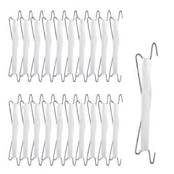 20PCS Fruitages Support Hooks with 32.8FT Rope, J Hooks for Climbing Trellis, Prevent Fruitages Falling Off