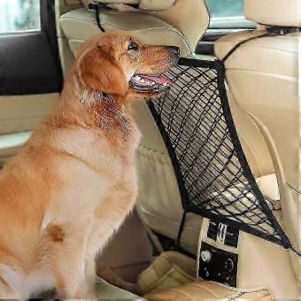 Car Accessories Interior Car Dog Barrier Seat Net Organizer Universal Stretchy Auto Backseat Storage New-Good-brnv