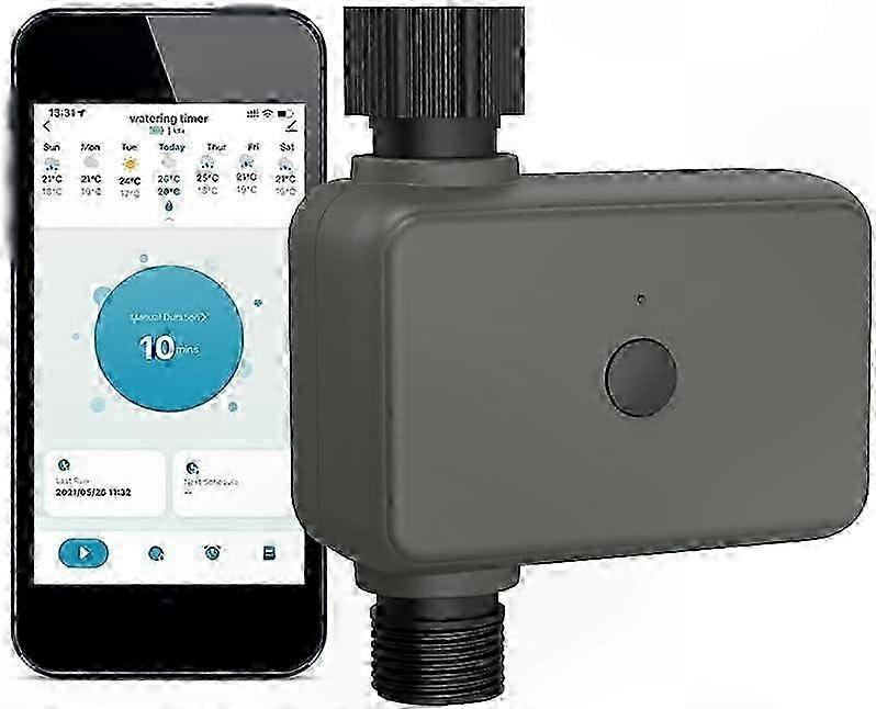 Smart Irrigation Timer with App Control, Bluetooth, Rain Delay, and Voice Assistant Compatibility