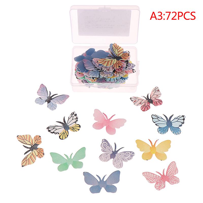 Ätbara blommor Cupcake Topper glutinöst rispapper Vatten Party Cake Decoration