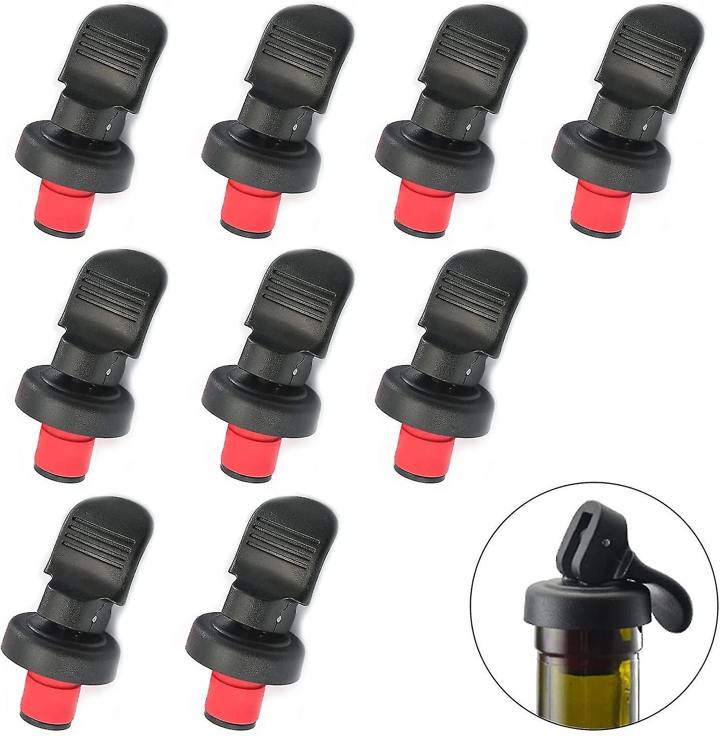 9stk rødvinspropper, vakuumpropper, champagnepropper