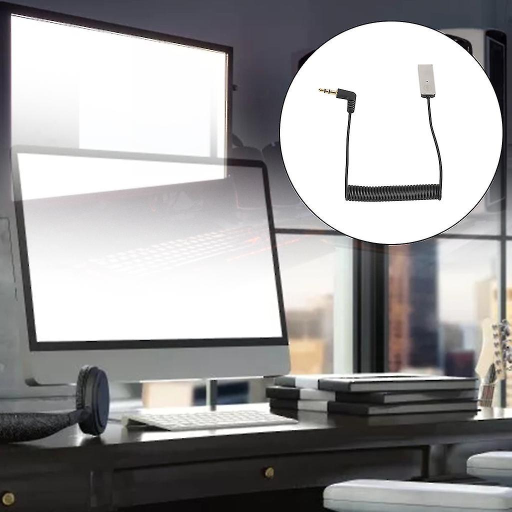 Bluetooth-compatible 5.0 Adapter Aux Audio Receiver Transmitter Compatible With Car Desktop