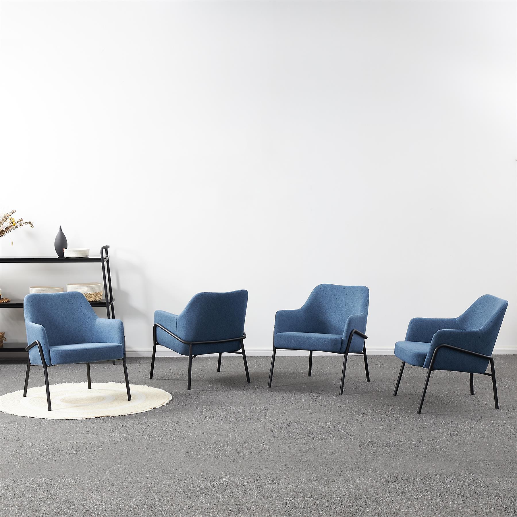 Karen Blue Fabric Upholstered Dining Chair