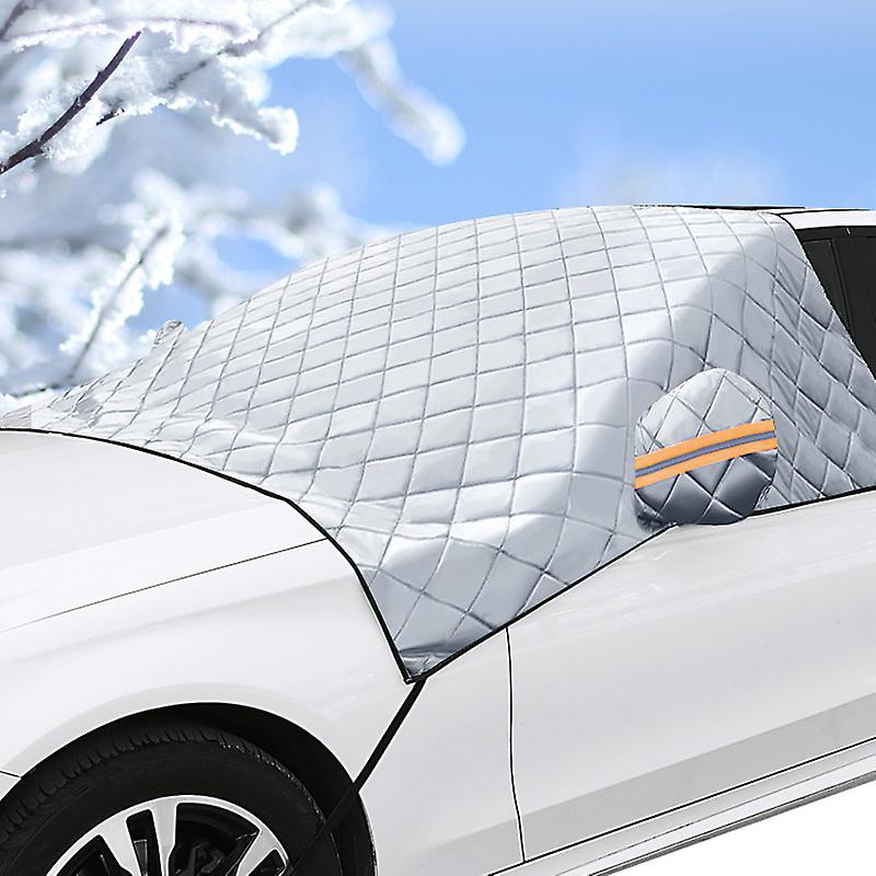Car Windshield Cover, Windshield Frost Protector, Winter Car Cover, Universal Car Front Windshield Cover, Anti Frost, Snow, Ice, Rain and Sun, Foldabl