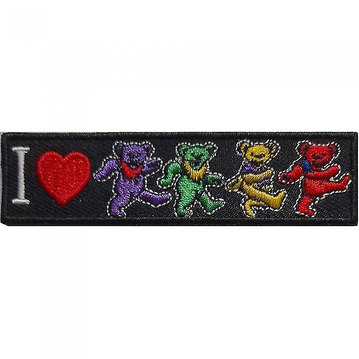 Grateful Dead I Love Bears Iron On Patch