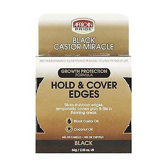 African Pride Schwarzes Rizinusöl-Edge-Gel 64 ml