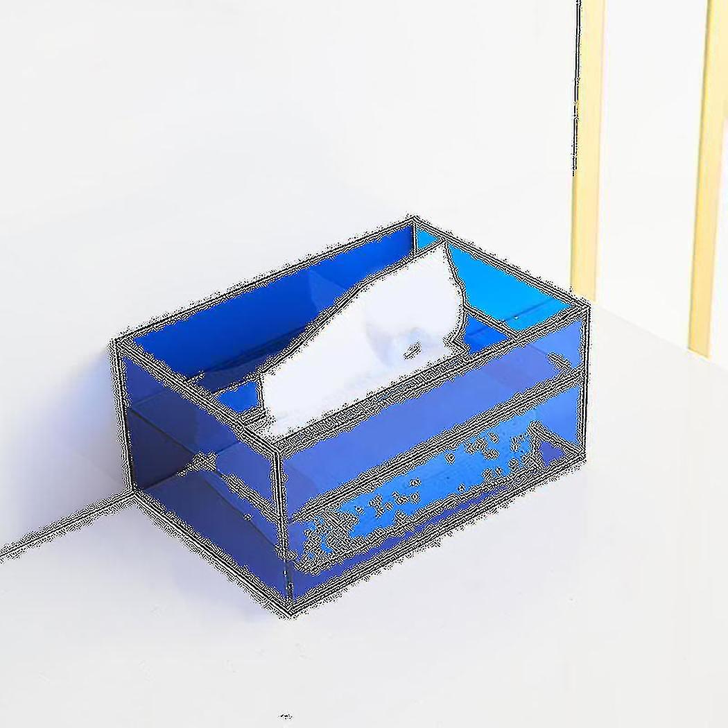 Moderne Acryl Tissue Box Halter Serviette Spender Wipe , Blau