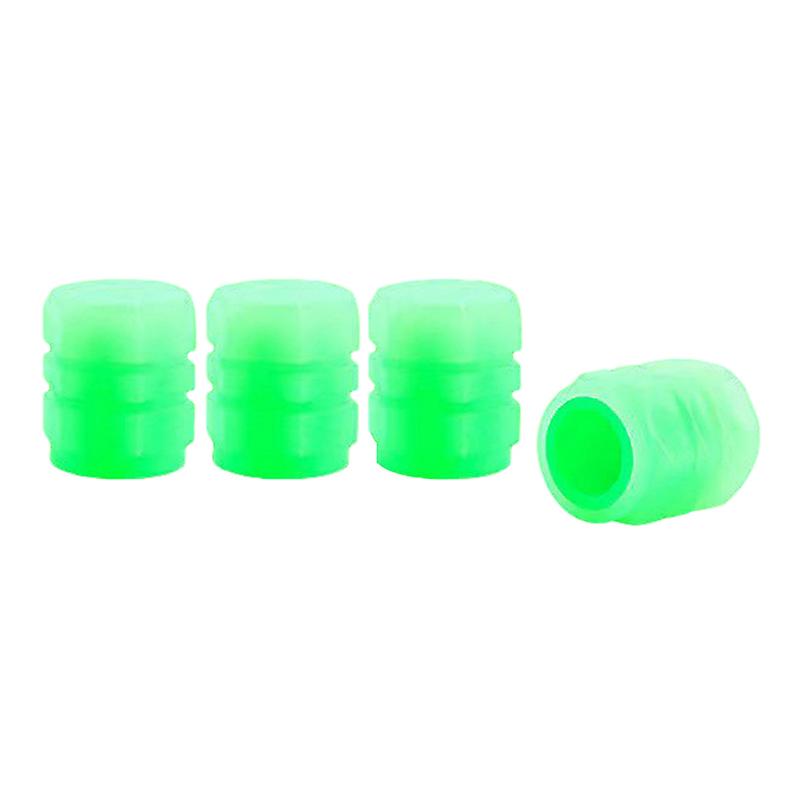 4PCS Luminous Valves Lid with Multi Color Durable Leakproof Valves-Cap Tool for Automative Truck