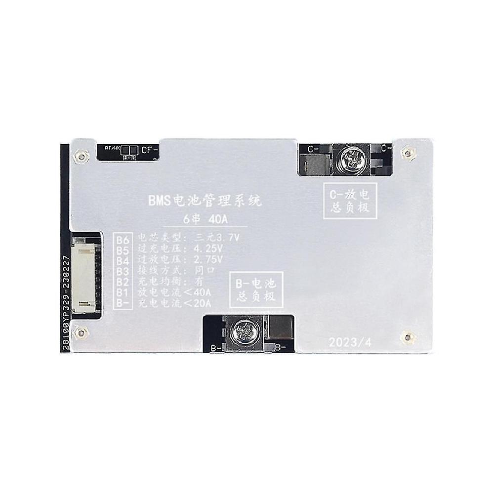 6s 40a Ternary Lithium Battery Protection Board 24v Charge And Discharge With Voltage Balance Bms F