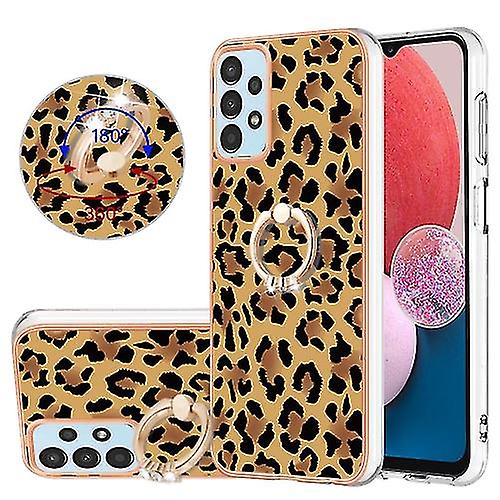 For Samsung Galaxy A32 5g / M32 5g Electroplating Dual-side Imd Phone Case With Ring Holder(smile)