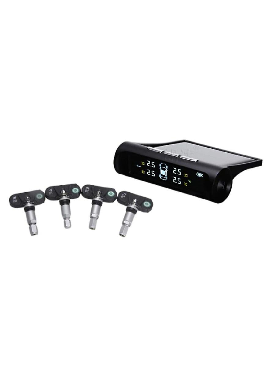 Tpms X6 Wireless Solar Charging Tire Pressure Monitor Built-in Car Universal Tire High Precision Tire Pressure Monitoring System