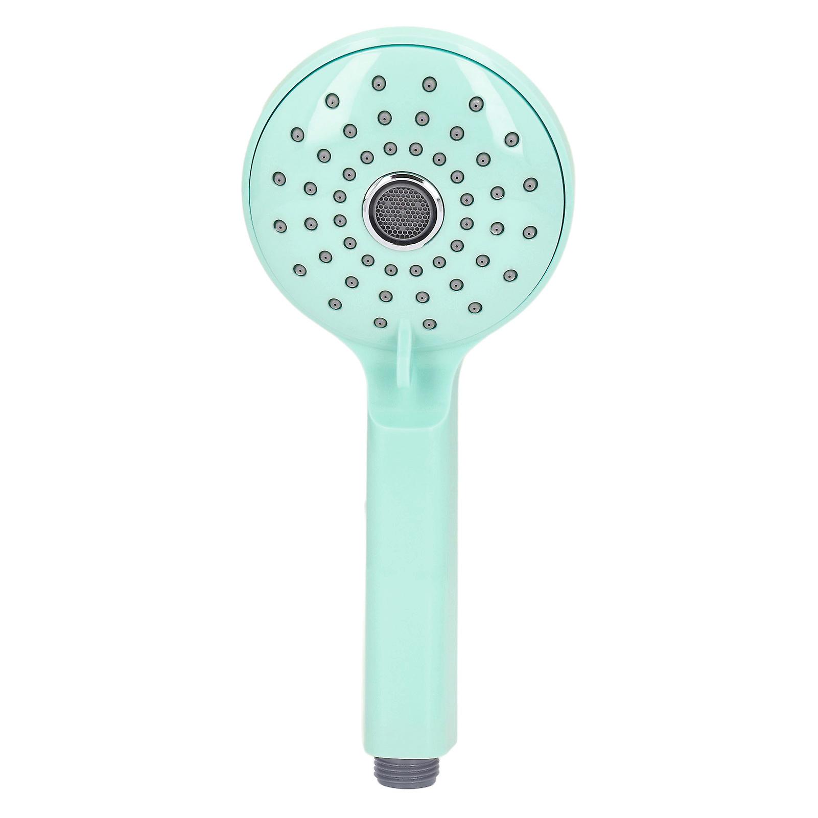 Pressurized Shower Head ABS Handheld Two Modes High Pressure Handheld Shower Sprayer Prevent Splashing Bathroom Accessories Green