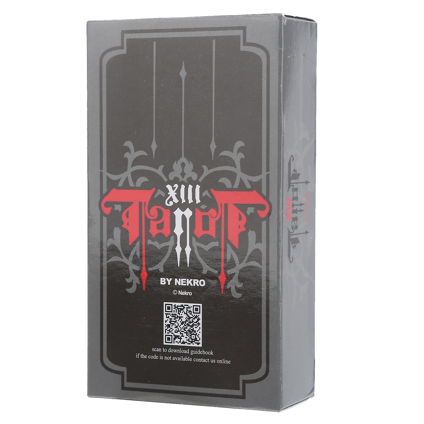 Divination Tarot Deck Paper Playing Cards English Version, Interactive Tarot Cards Board Game for Spiritual Guidance and Fortune Telling