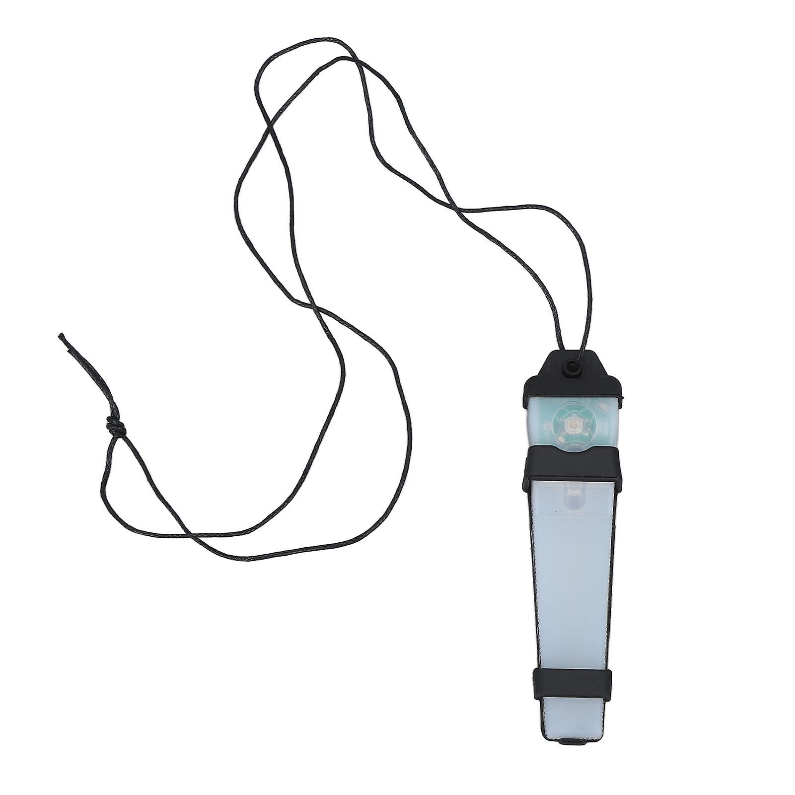 Personal Identification Marker Light with Hook and Loop Waterproof 150mAh Survival Safety Flashing Light for Hiking Black with Orange Light