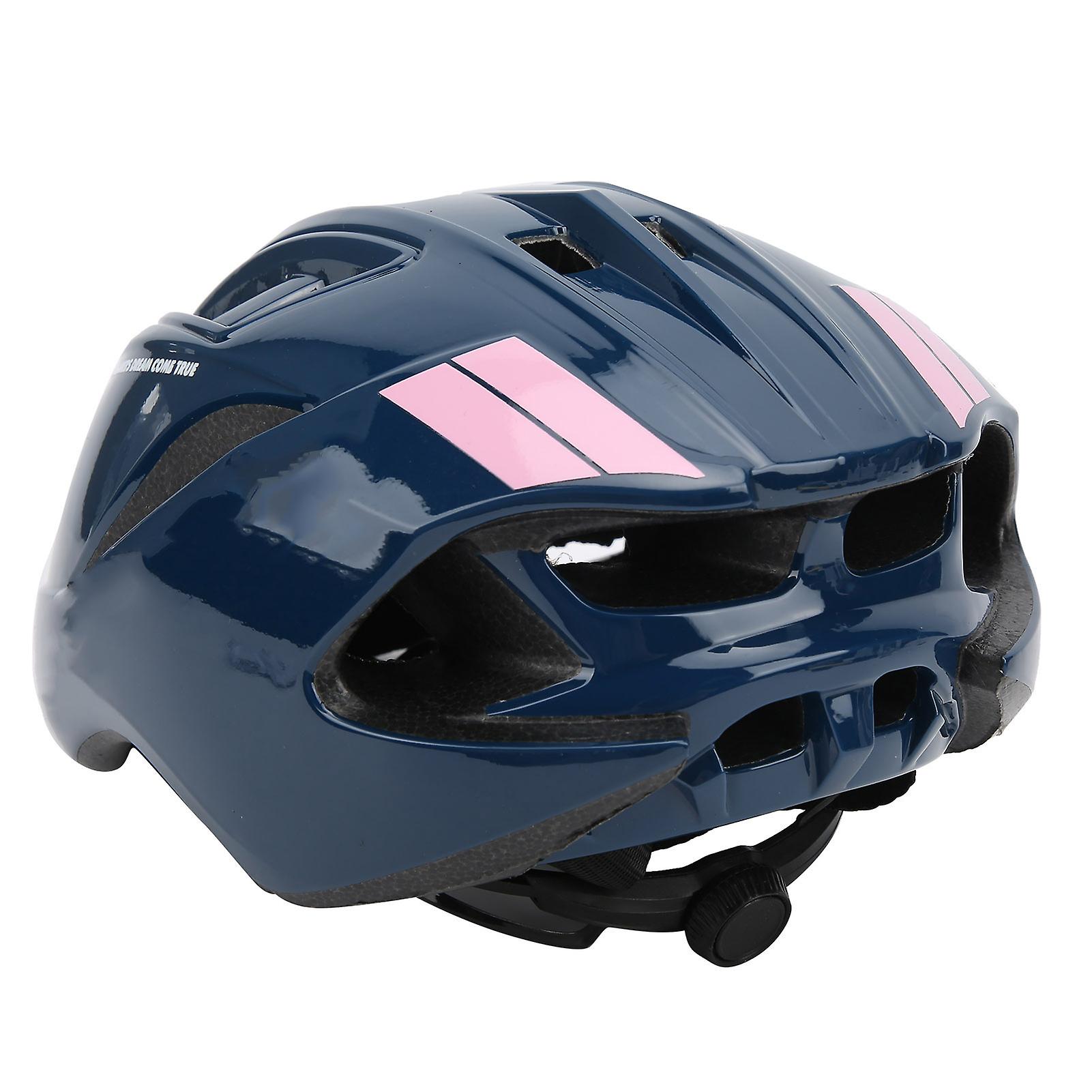 RNOX Cycling Helmet Double Buckle Design Nylon Webbing Adjustable Lightweight UniversalDark Blue