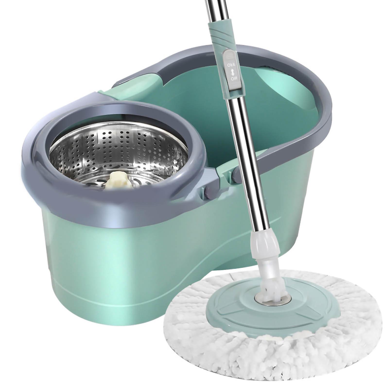 Spin Mop Bucket with Wringer for Wet and Dry Floors - Home or Office