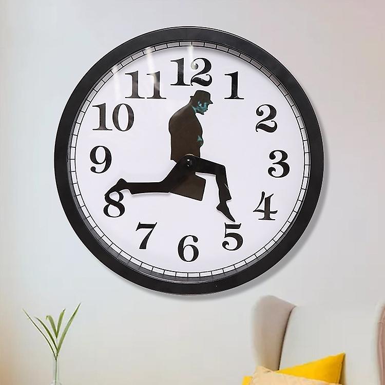 Businessman Briefcase Mute Wall Clock