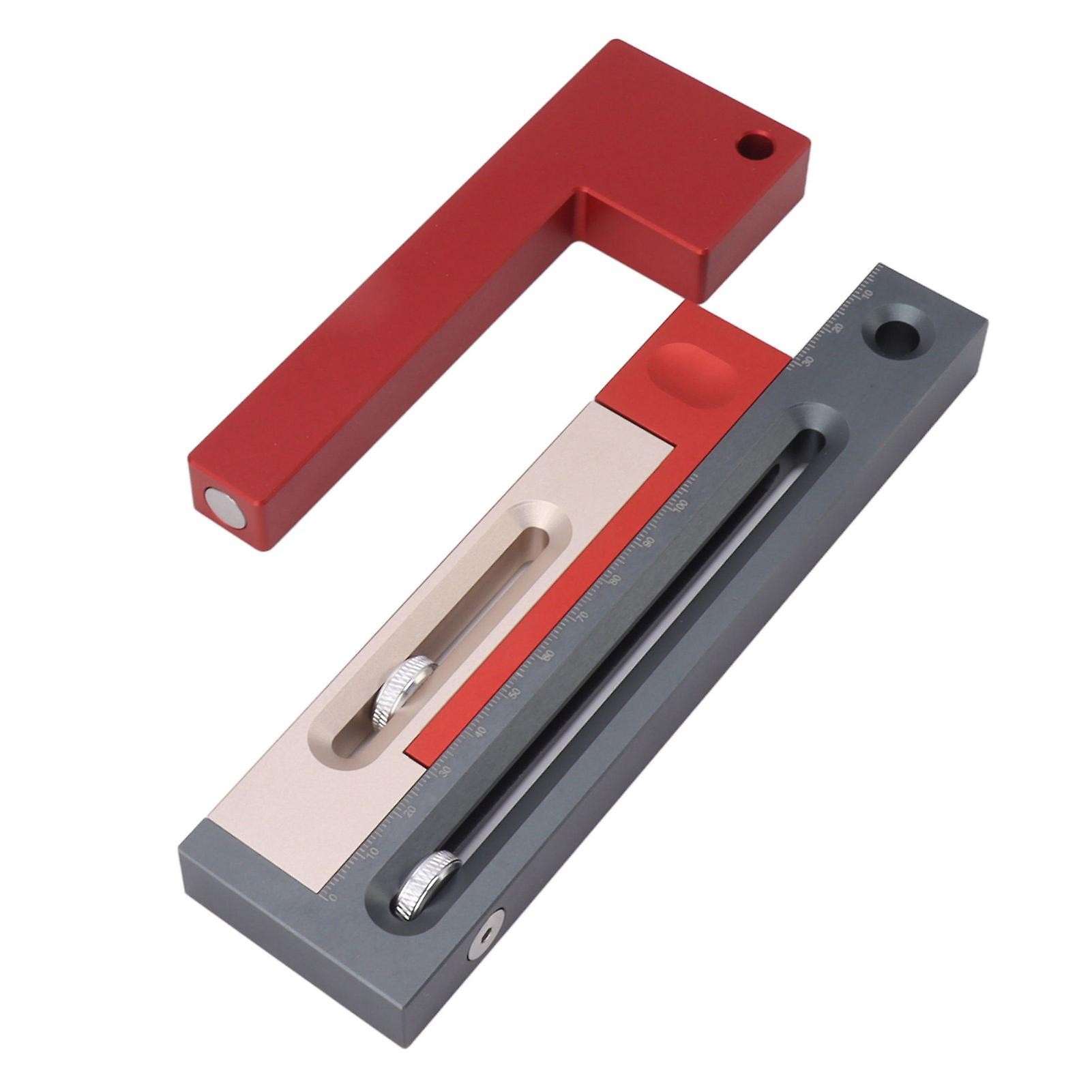 Table Saw Slot Adjuster Regulator Woodworking Movable Measuring Block for Mortise Tenon Measurement Table Saw 4inch