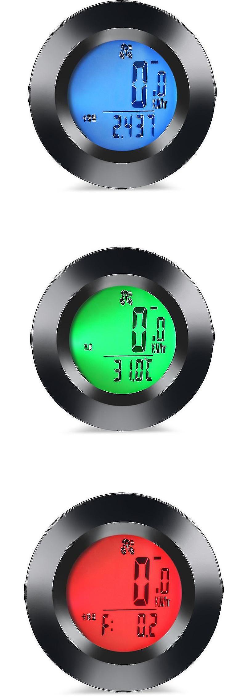 Wireless Bike Computer, Waterproof Wireless Bike Computer, Speedometer With 3-color Backlight, Lcd Odometer
