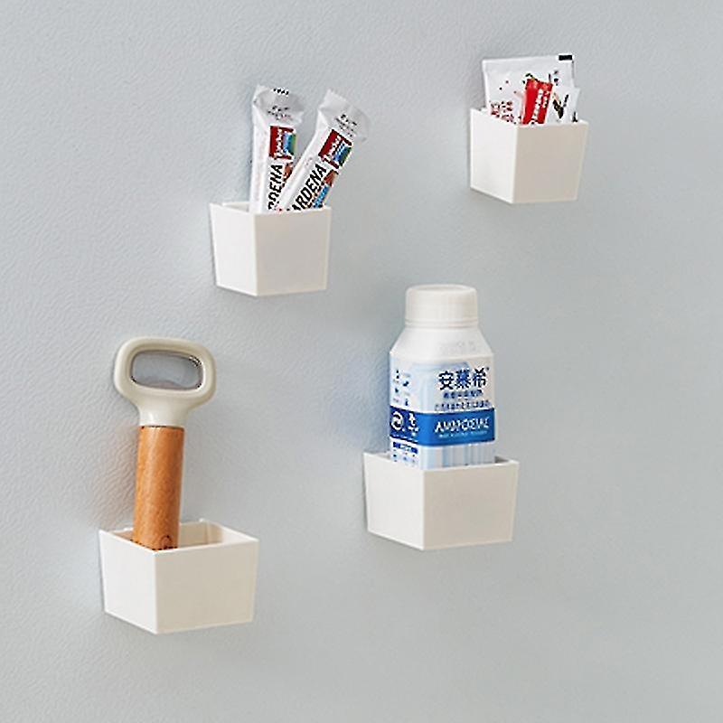 Kitchen Refrigerator Shelf Magnetic Refrigerator Side Hanger Storage Rack Free Perforated Sidewall M