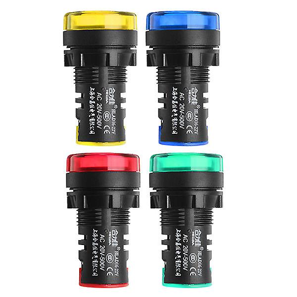 4Pcs 22mm Ac 20-500v Digital Ac Voltmeter Voltage Meter Gauge Digital Display Indicator