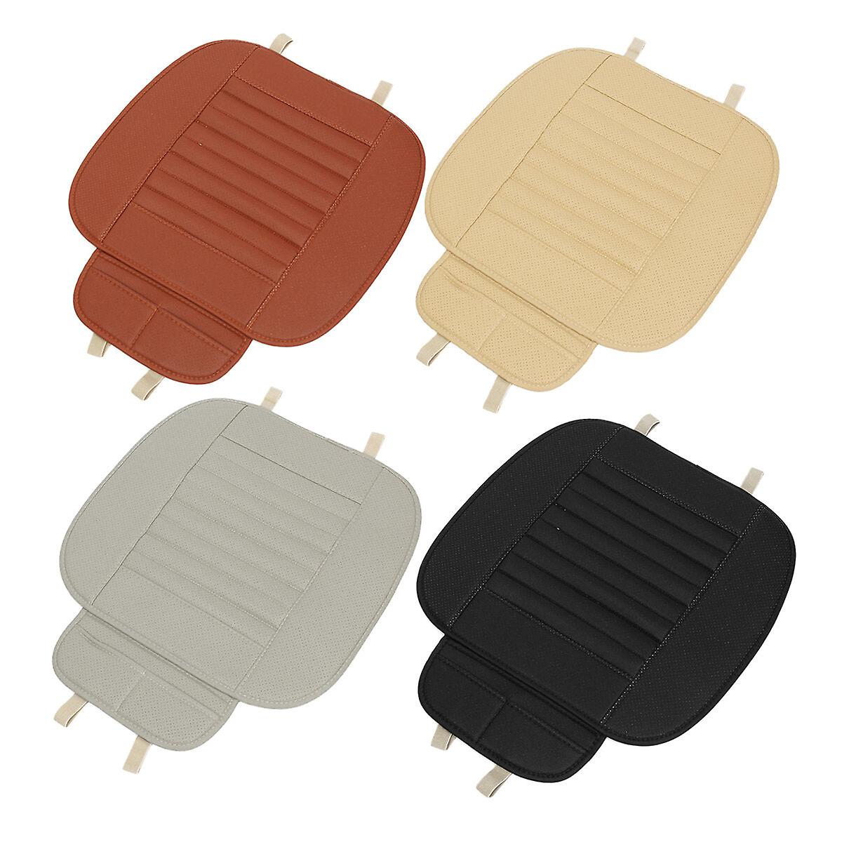 Car Front Seat Cover Cushion Breathable Pu Leather Bamboo Charcoal Pad Mat