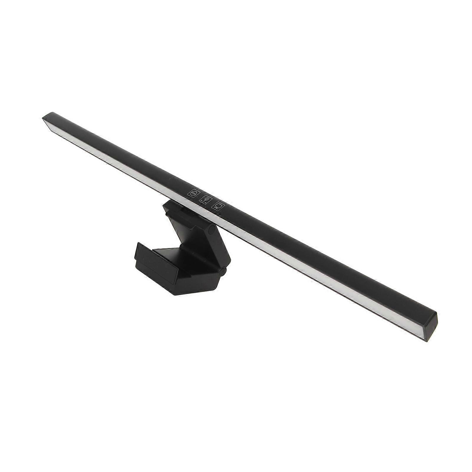 Monitor Light Bar 3 Switchable Light Modes Stepless Dimmable Touch Control Computer Screen Light Bar for Office Home Black 
