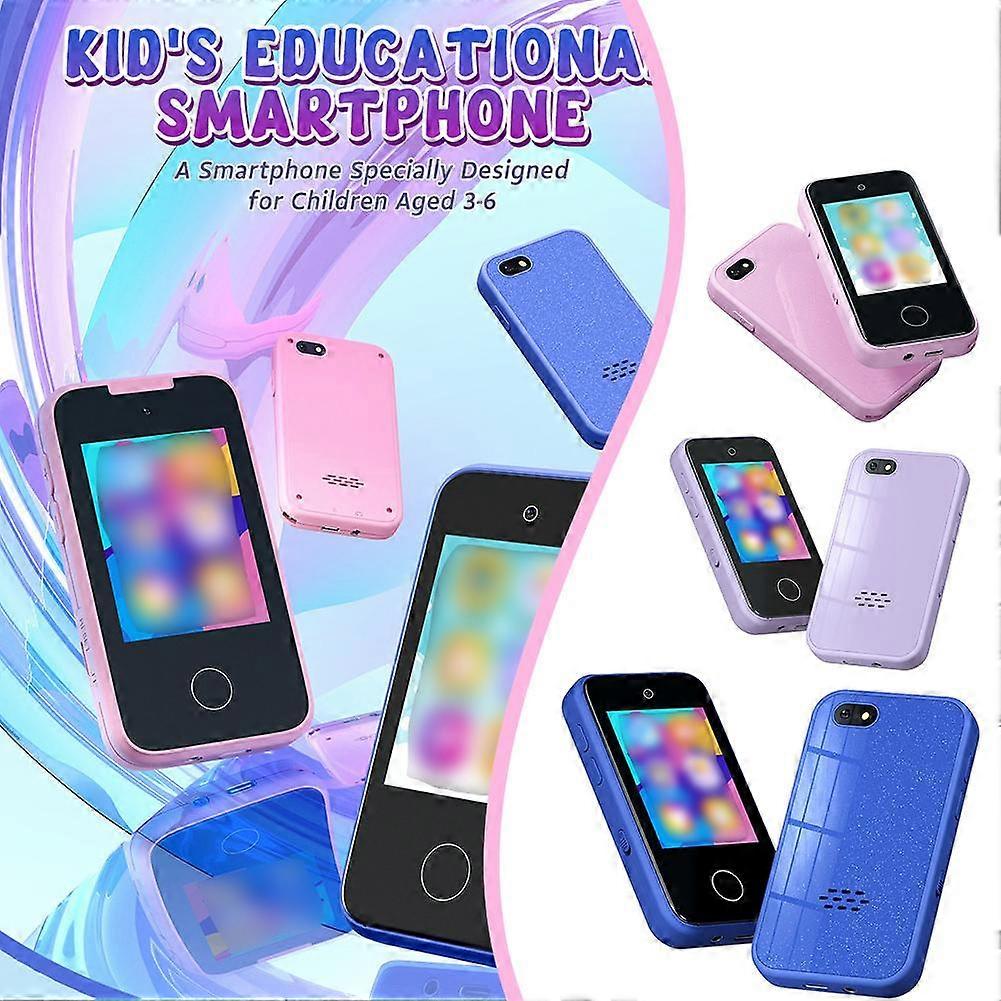 Kids Smart Phone Digital Touchscreen Ages 3-7 Camera Educational Cellphone