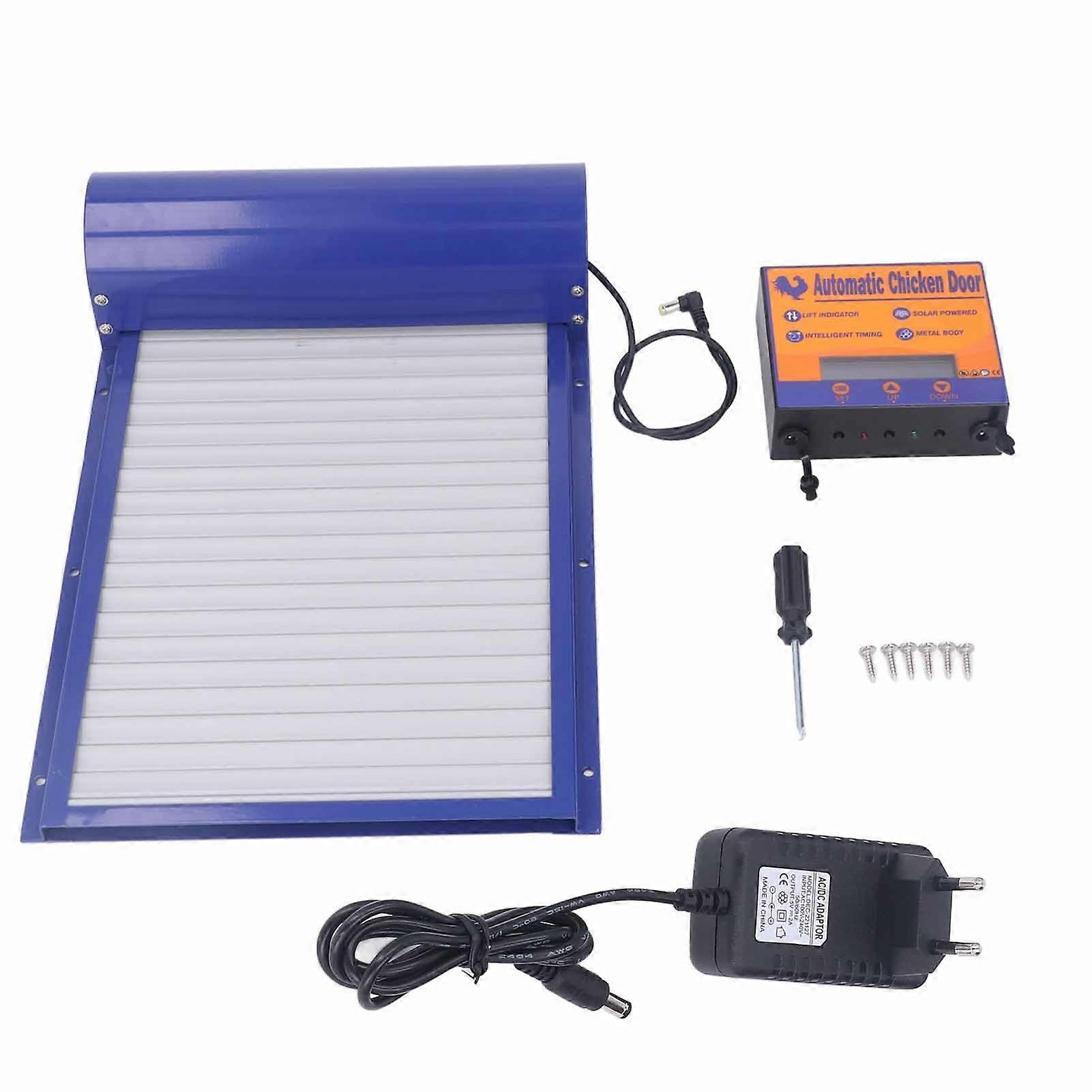 Battery Operated Automatic Chicken Coop Door Auto Chicken Coop Door Opener with Timer 100240V EU Plug NO.2943