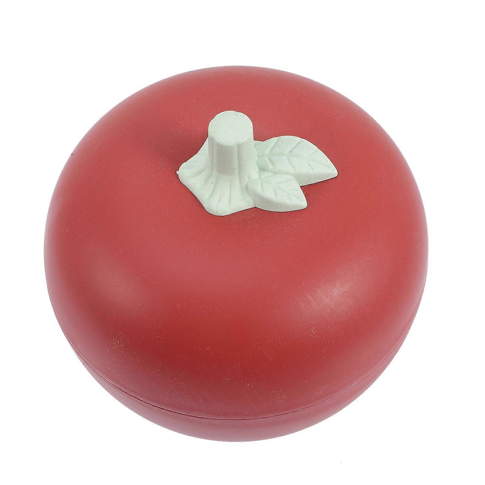 Apple Shape Food Storage Tray Snacks Plate Candy Tray Multi-use Tray With Lid Red