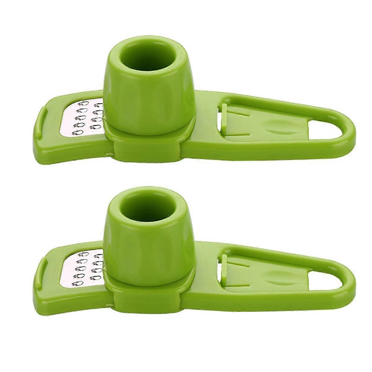 Mini Garlic Grinder Garlic Press Kitchen Garlic Mash Manual Garlic Mashing Kitchen Gadgets Green