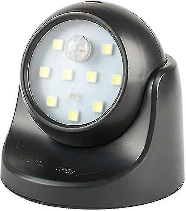 Wireless Motion Sensor Light 9 Led Induction Night Lights 360 Degree Rotation Corridor Wall