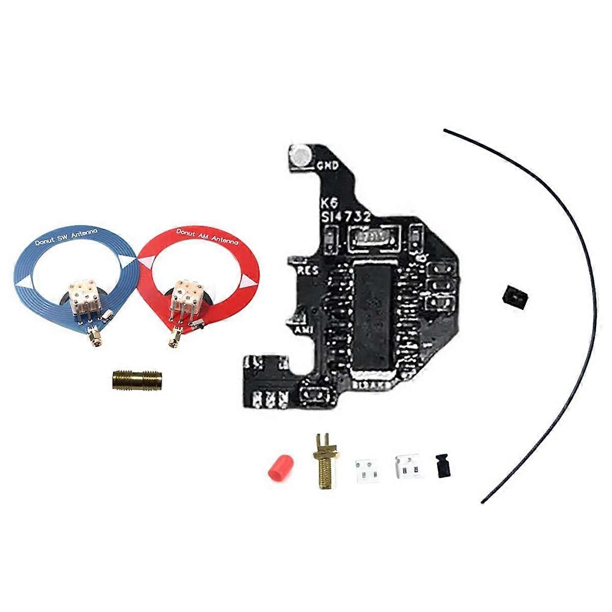 SI4732 Radio Module+2xDonut Antenna for UVK5/UVK6 Shortwave Modification Module Dual Antenna Solution