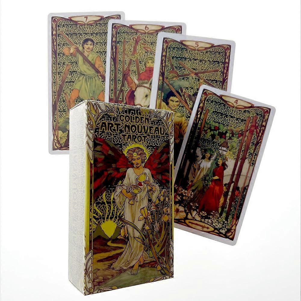 Tarot Cards - Golden Art Nouveau - Glamorous Art Nouveau Tarot