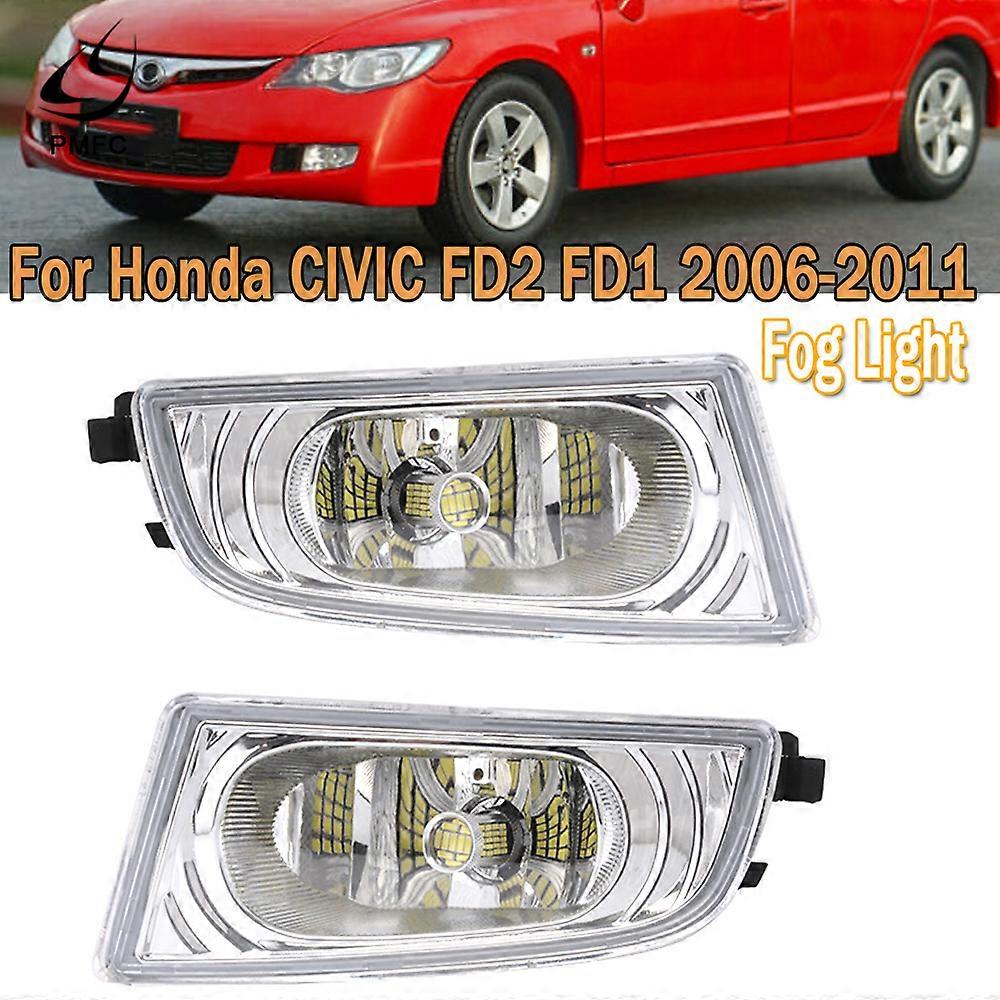 Without Blub Fog Lamp Fog Light HeadLight For Honda CIVIC FD2 FD1 2006-2011 For CIIMO 2012 2013 2014 2015 DRL HeadLamp