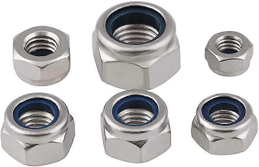 Bozonli M2.5 (2.5mm) Nylon Blocking nut, Hexagonal Scrutor Autobloking
