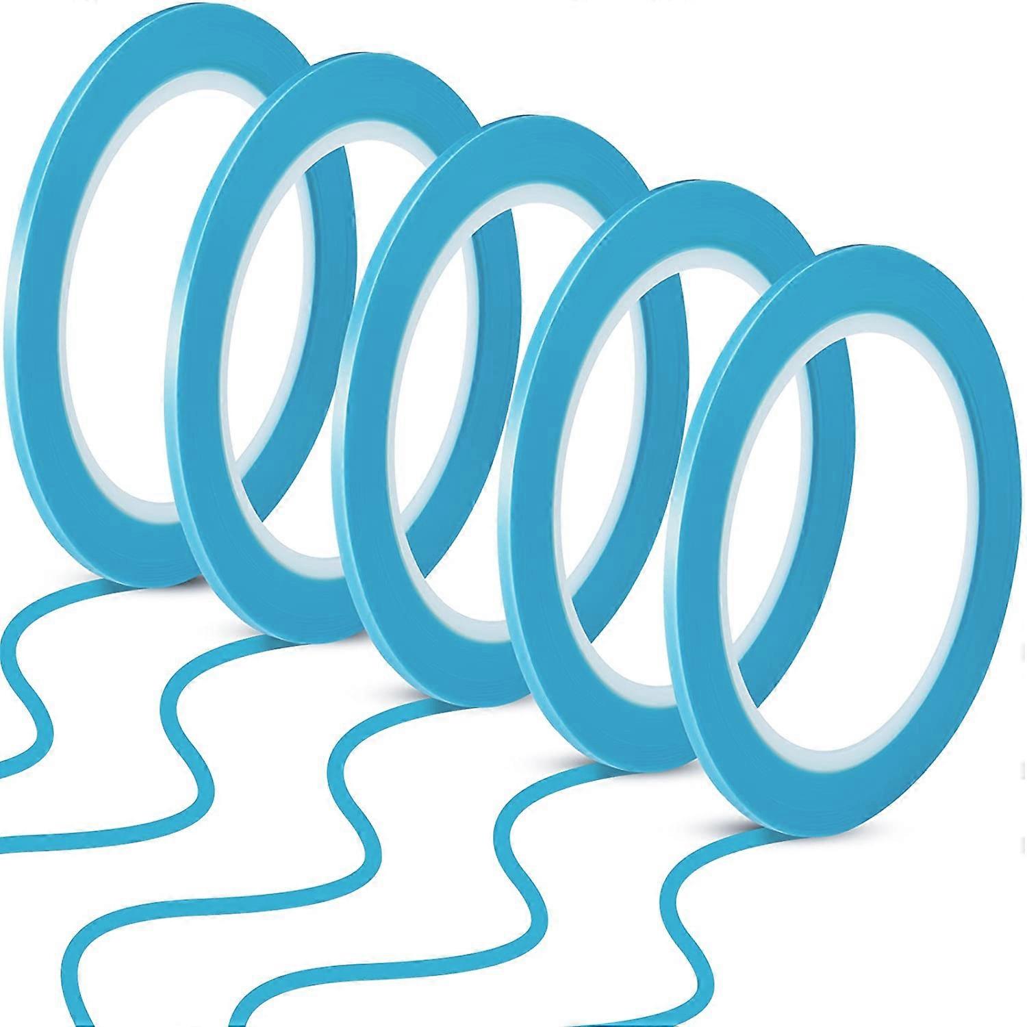 Tapes 1/8 Inch 3mm Vinyl Masking Tape for Curves Automotive Car Painter, 33 Meters for Each Roll