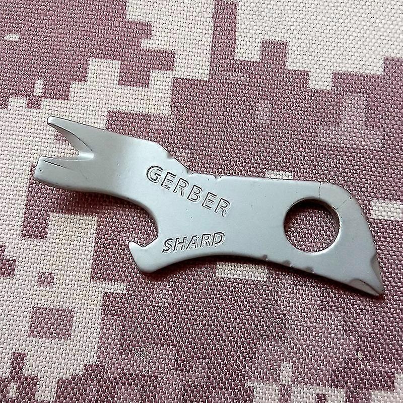 7 In 1 Outdoor Titanium Gerber Survival Shard Keychain Multi Tools