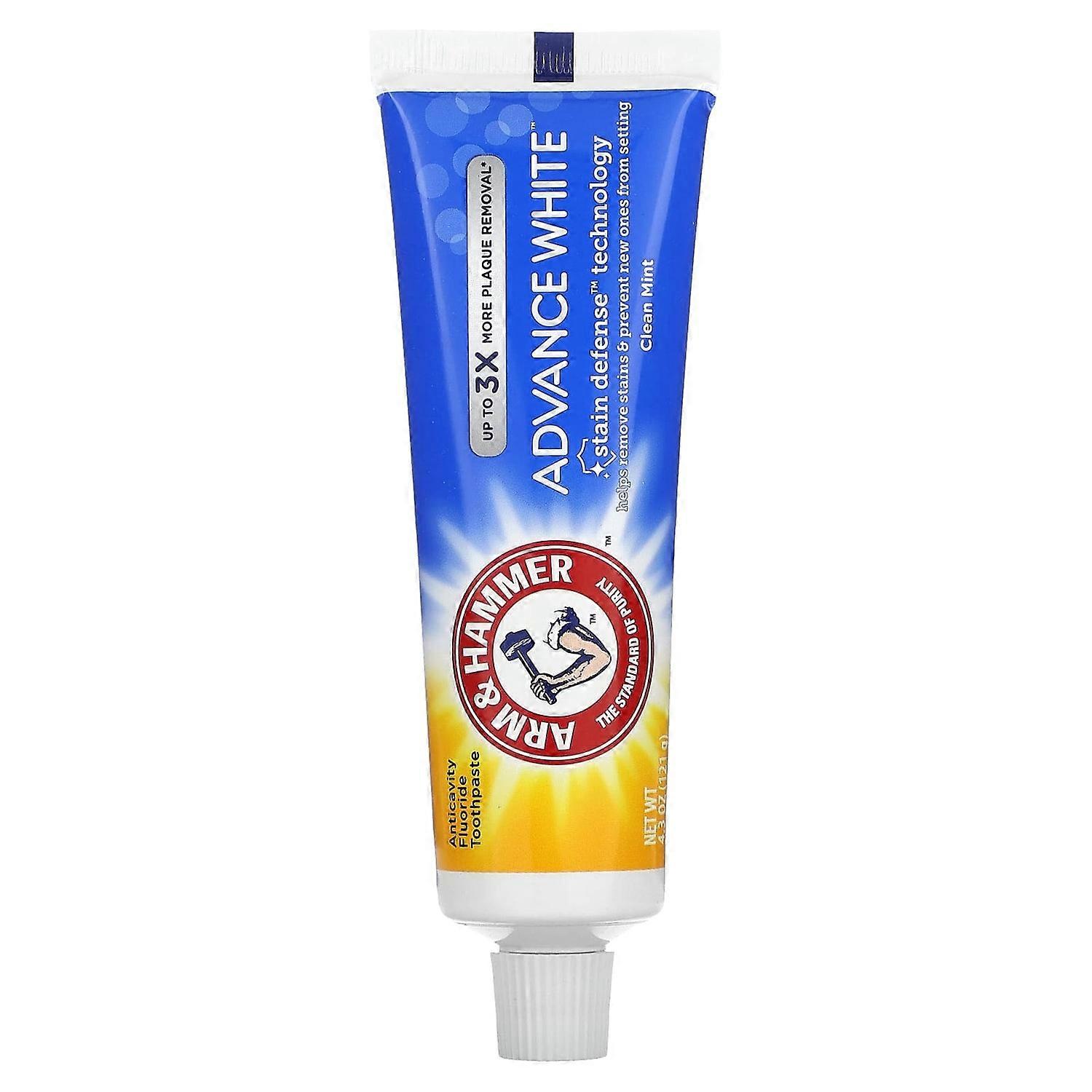 Arm & Hammer, AdvanceWhite, Anticavity Fluoride Toothpaste, Clean Mint, 4.3 oz (121 g)