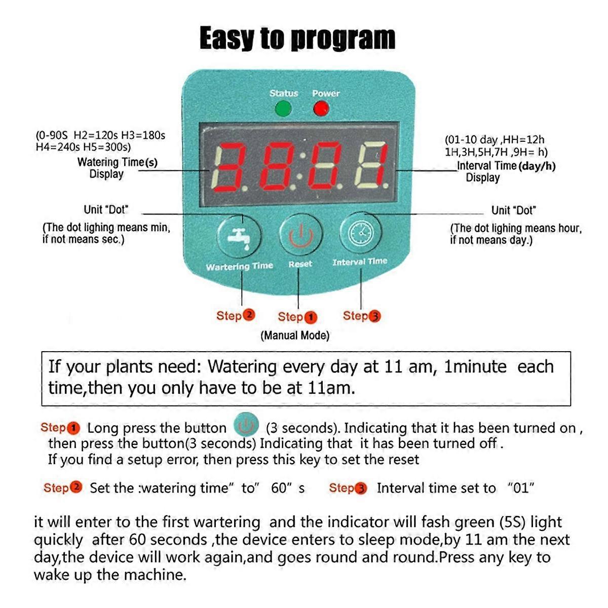 Solar Drip Irrigation System,Solar Automatic Drip Irrigation Kit for Potted Plants,Support 15Pots, Automatic Watering