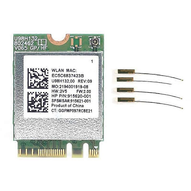 RTL8821CE 802.11AC 1X1 Wi-Fi+BT 4.2 Combo Adapter Card 915621-001 Wireless Netowrk Card for ProBook