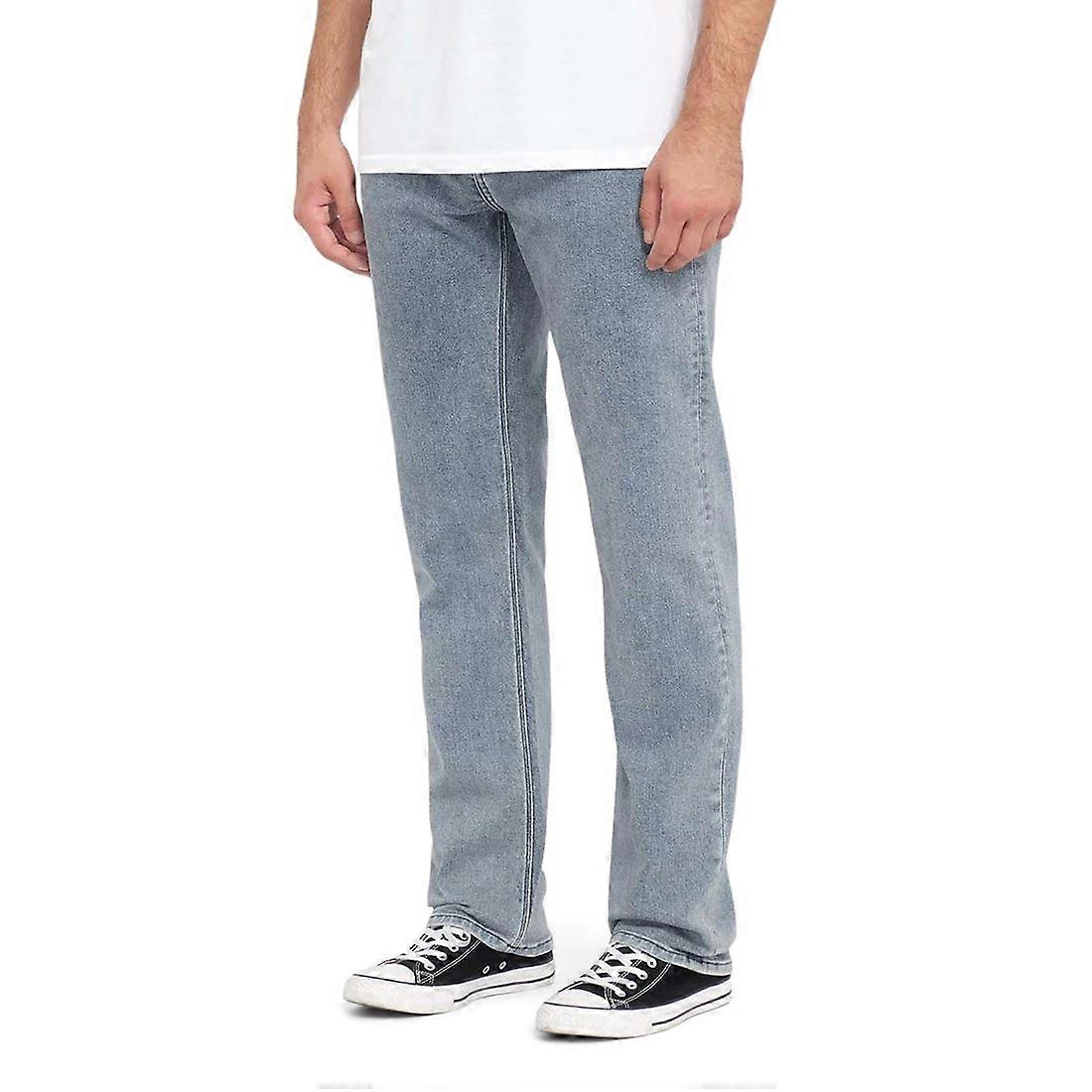 Volcom Solver Straight Fit Jeans - Aschblau