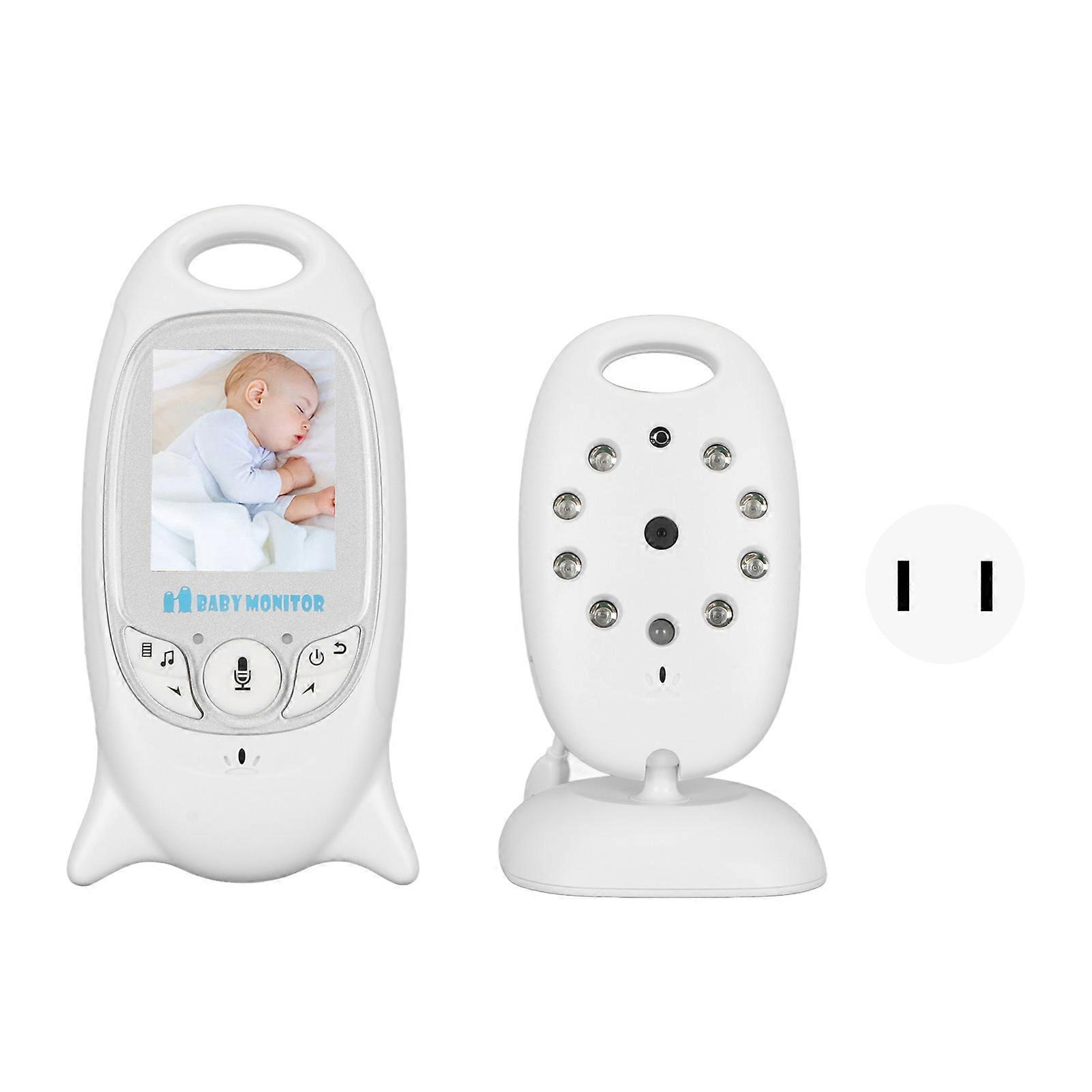 Video Baby Monitor 2 Inch Screen 2 Way Calling Night Vision 8 Lullabies Baby Nursery Camera with Camera and Sound 100240V US Plug NO.8320