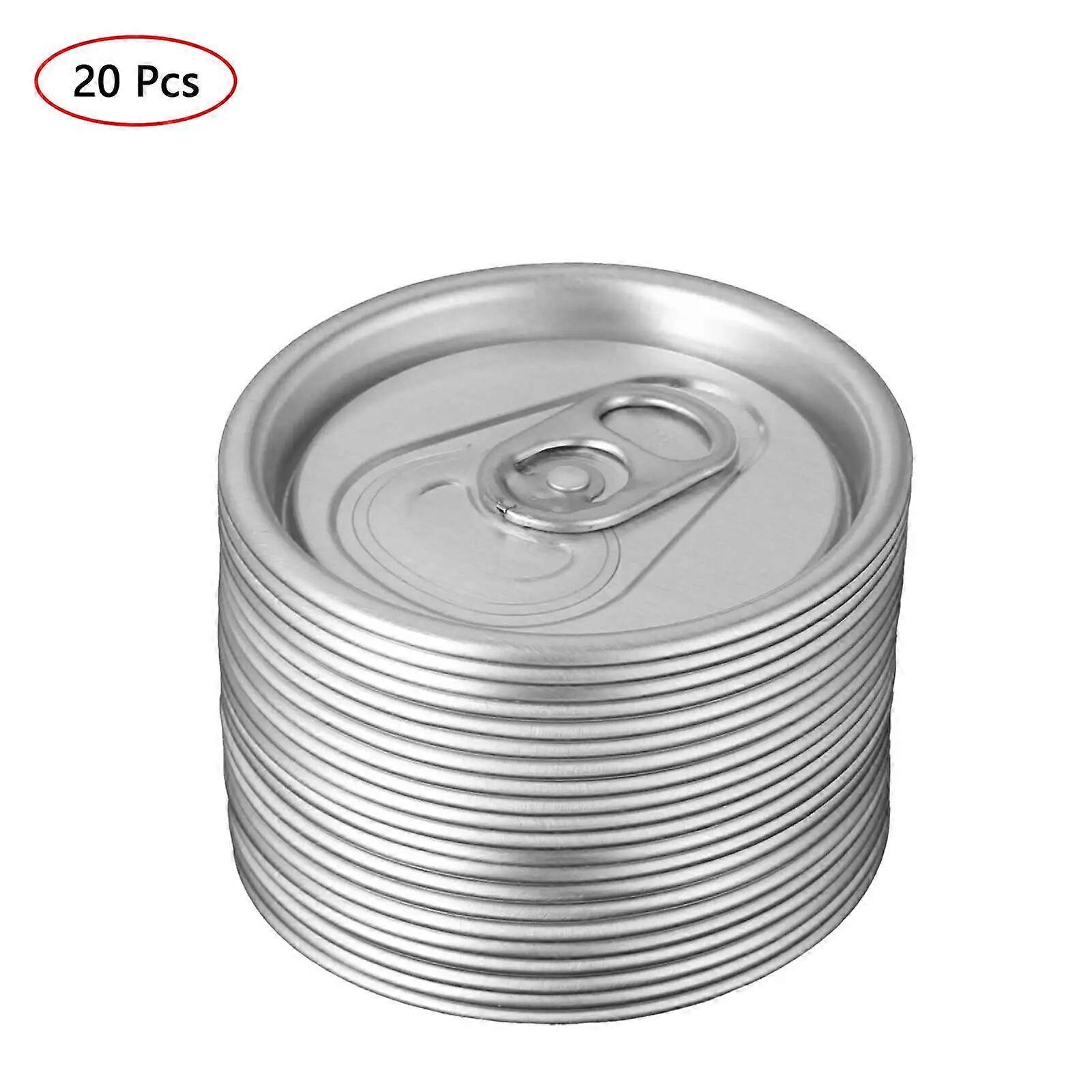 Soda Beverage Can Lid Alluminio Pull Ring Lid Tin Canned Jar Protector Cover Cover Beverage Soda Storage Can Press In Self-seal Lid Argento